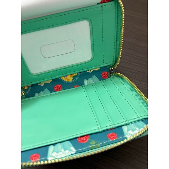 Loungefly Disney Beauty and the Beast Belle Library Zip Wallet - Picture 4 of 4